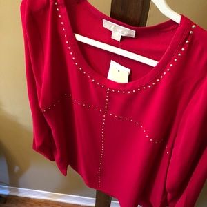 Michael Kors Red Top